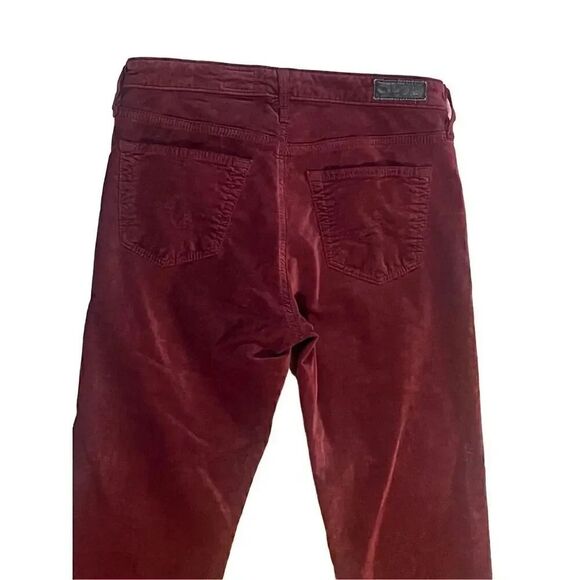 Adriano Goldschmied The Stevie Burgundy Jeans Pants Size 25 - Picture 4 of 7
